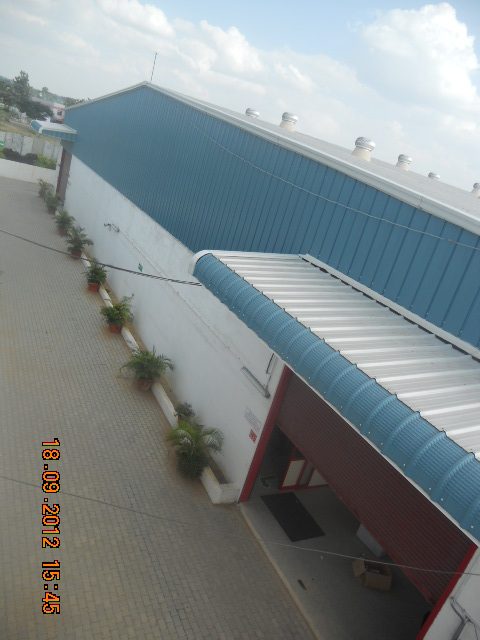 PEB shed loading bay, Indian Design Exports Pvt Ltd, Bangarpet