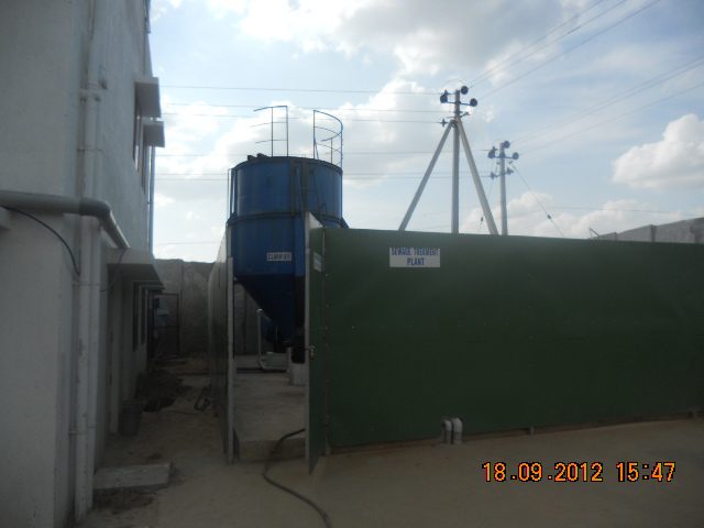 Sewage treatment plant (STP) at Indian Design Exports Pvt Ltd, Bangarpet