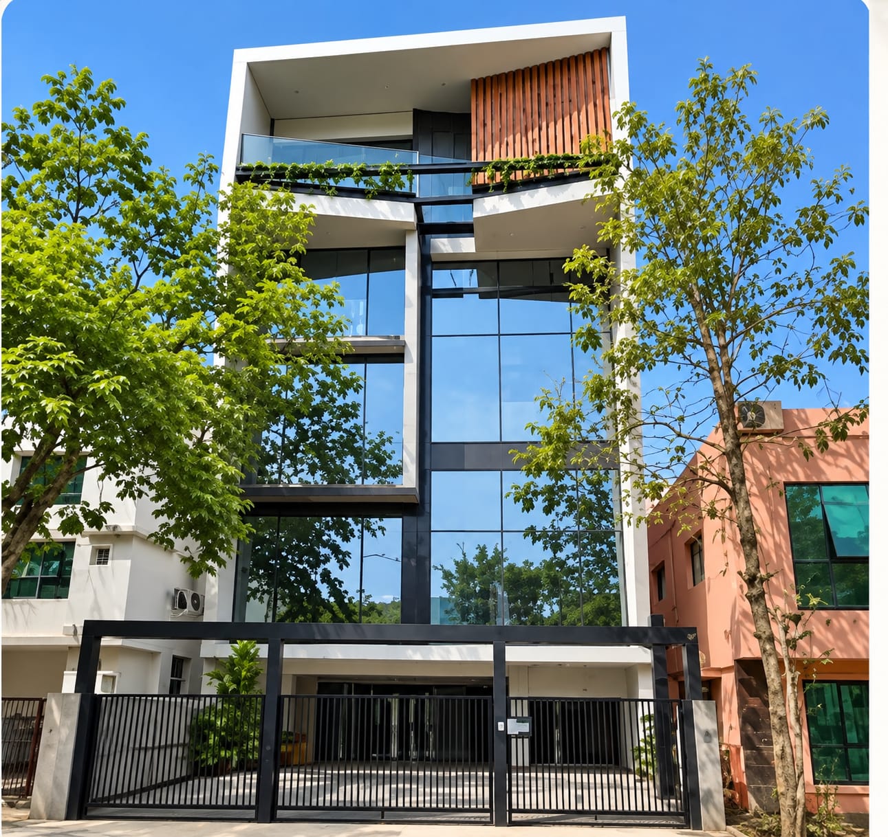 Commercial and residential building in Shimoga, Karnataka