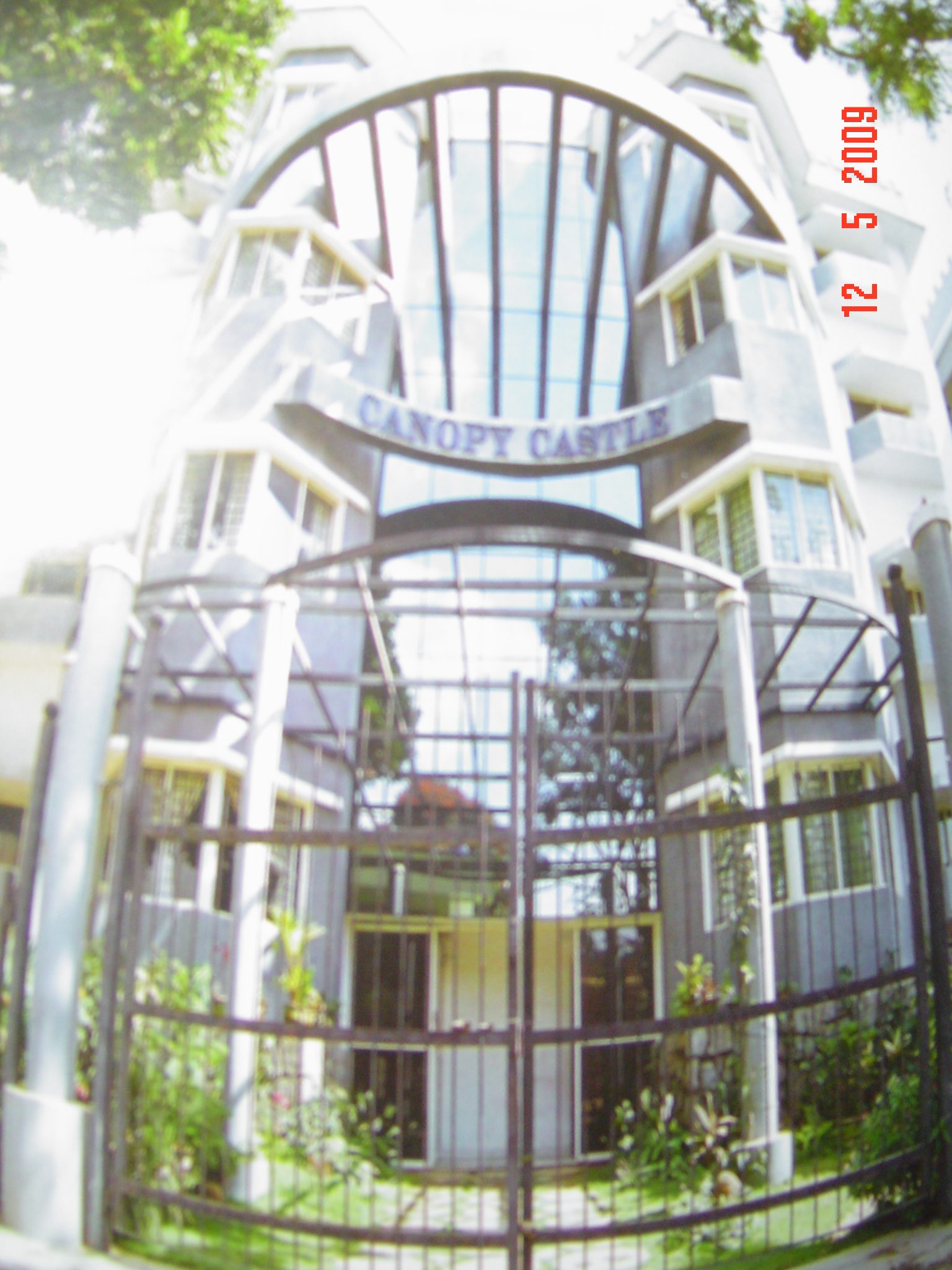 Canopy Castle residential apartment entrance