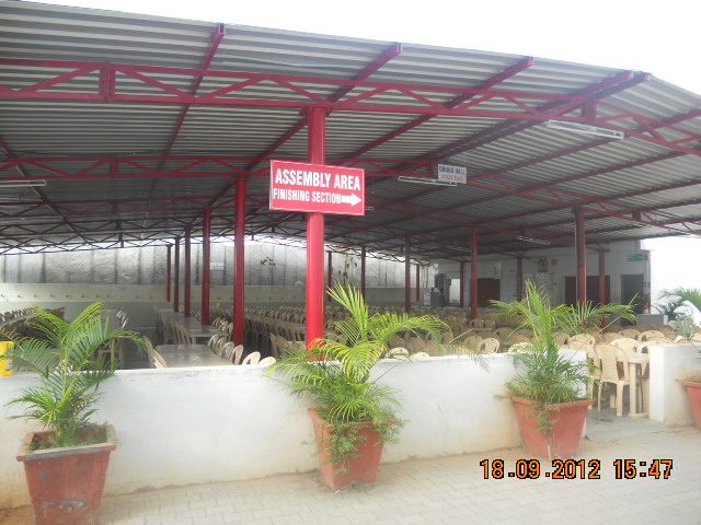 Canteen block at Indian Design Exports Pvt Ltd, Bangarpet