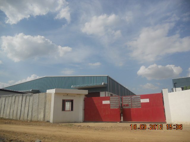 Main gate of Indian Design Exports Pvt Ltd, Bangarpet