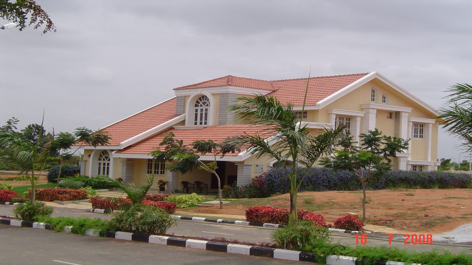 Model villa near the international airport road