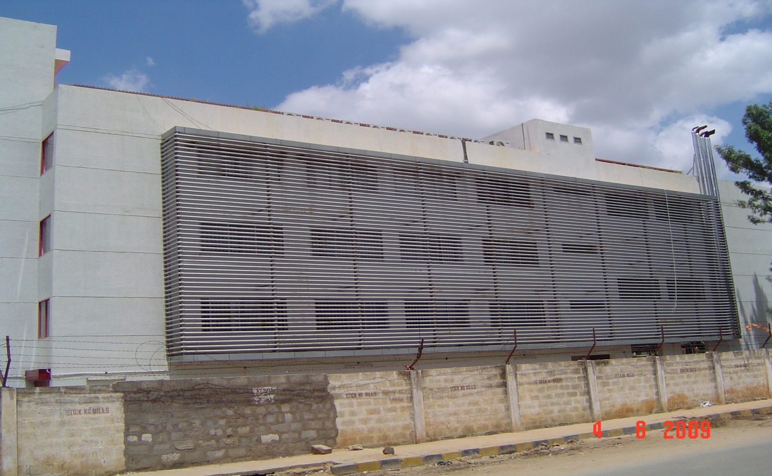 Rear view of NJK Garment Factory
